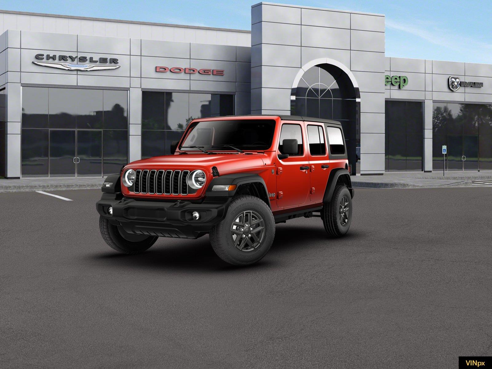 Firecracker Red Clearcoat 2026 Jeep Wrangler SUV / Crossover Four-Wheel Drive 8-Speed Automatic