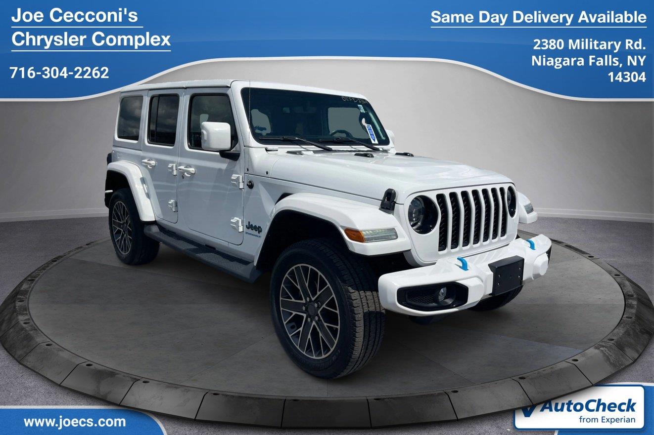 Bright White Clearcoat 2023 Jeep Wrangler 4xe SUV / Crossover Four-Wheel Drive 8-Speed Automatic