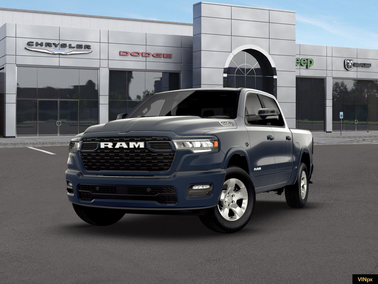 Forged Blue Metallic 2026 RAM 1500 Pickup Truck Four-Wheel Drive 8-Speed Automatic