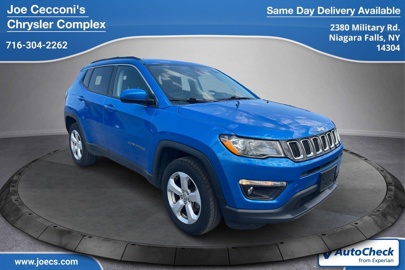 Laser Blue Pearlcoat 2018 Jeep Compass SUV / Crossover Four-Wheel Drive 9-Speed Automatic