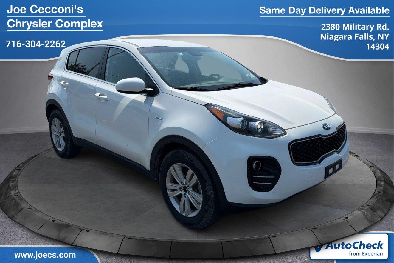 Clear White 2019 Kia Sportage SUV / Crossover All-Wheel Drive 6-Speed Automatic