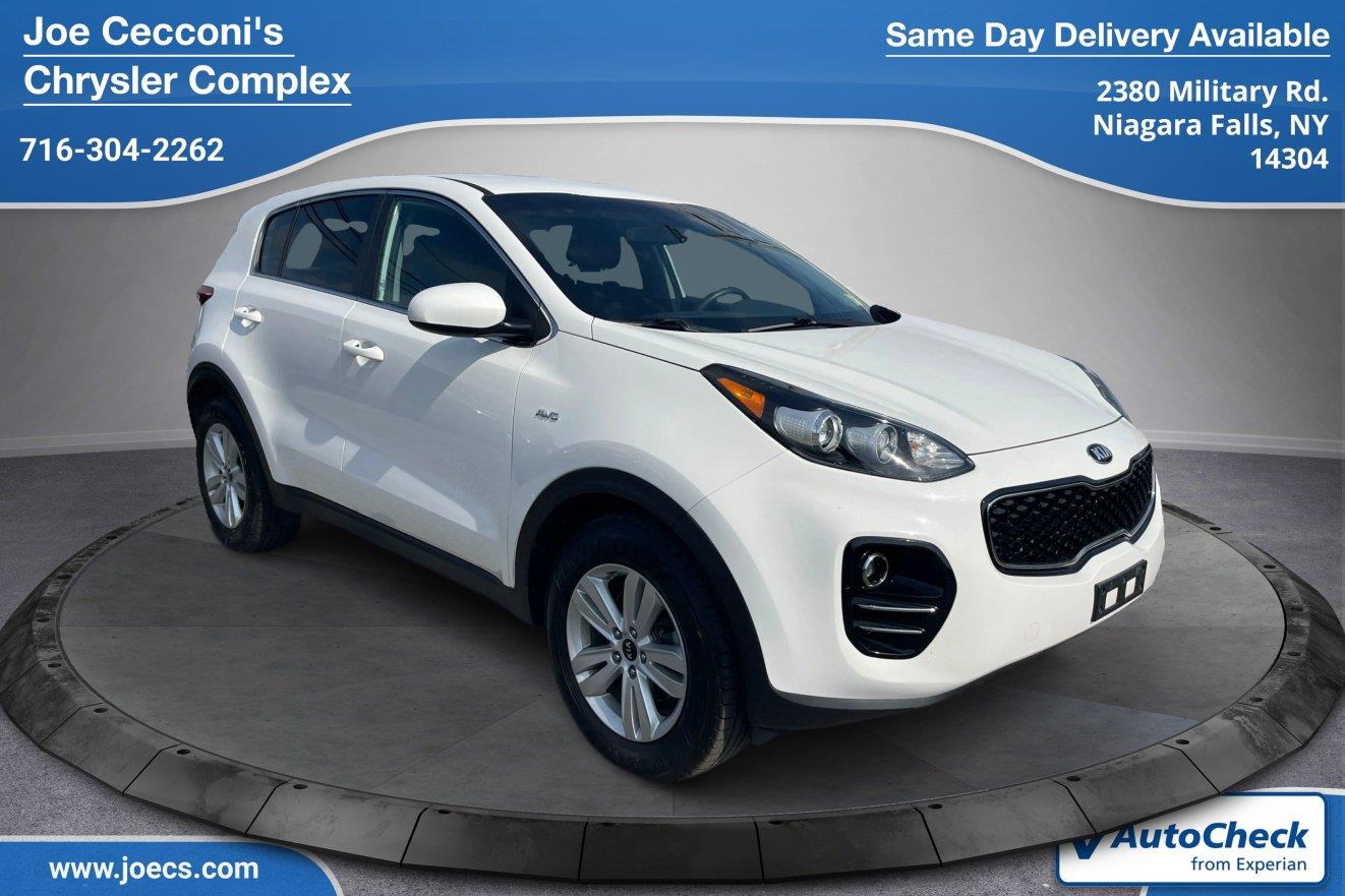 Clear White 2019 Kia Sportage SUV / Crossover All-Wheel Drive 6-Speed Automatic
