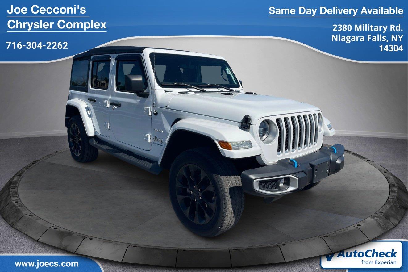 Bright White Clearcoat 2023 Jeep Wrangler 4xe SUV / Crossover Four-Wheel Drive 8-Speed Automatic