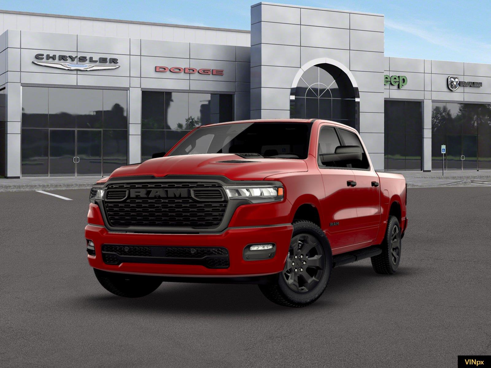 Molten Red Pearlcoat 2026 RAM 1500 Pickup Truck Four-Wheel Drive 8-Speed Automatic