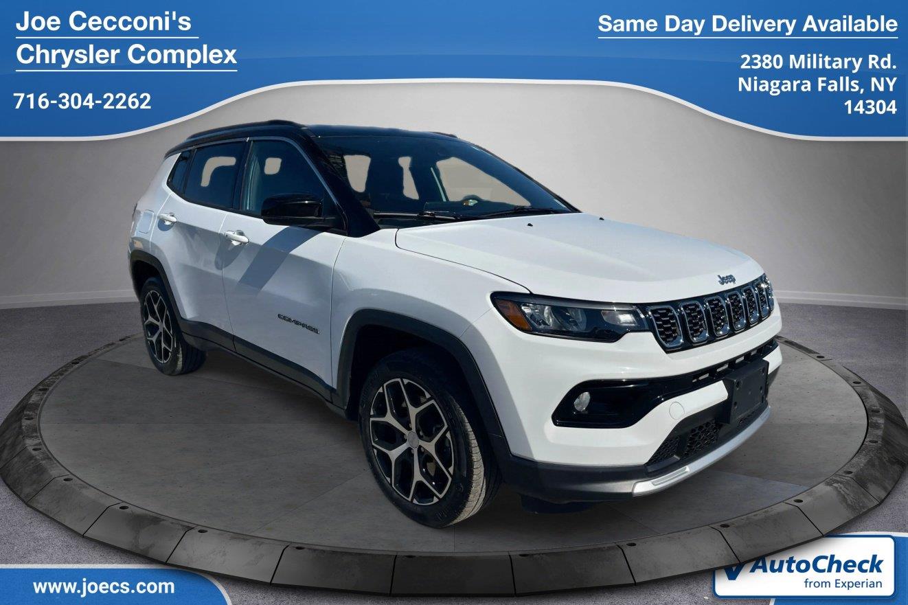 Bright White Clearcoat 2024 Jeep Compass SUV / Crossover Four-Wheel Drive 8-Speed Automatic