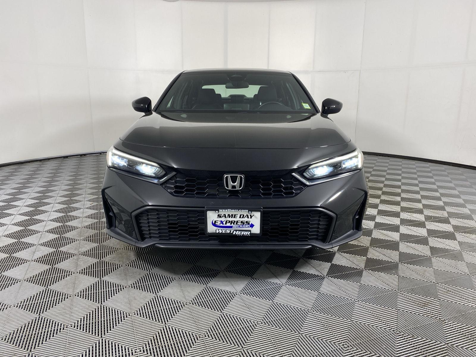 Certified Used 2025 Crystal Black Pearl Honda Sport image 2