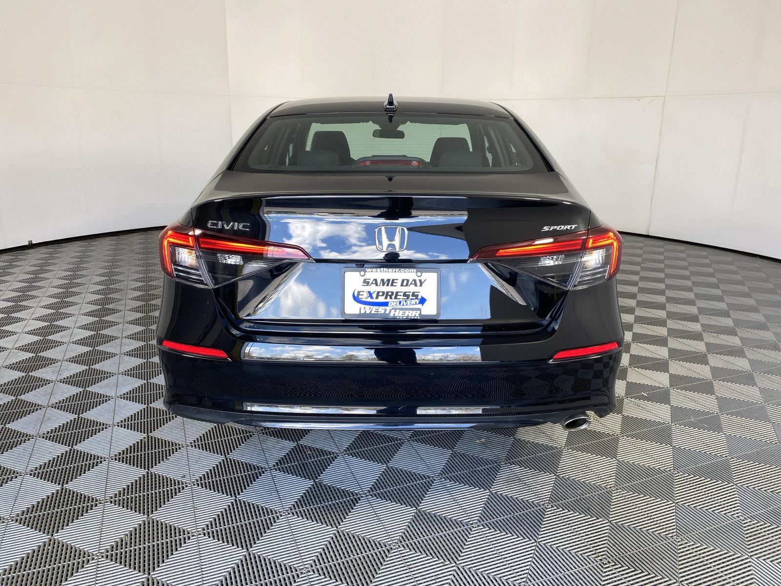 Certified Used 2025 Crystal Black Pearl Honda Sport image 6