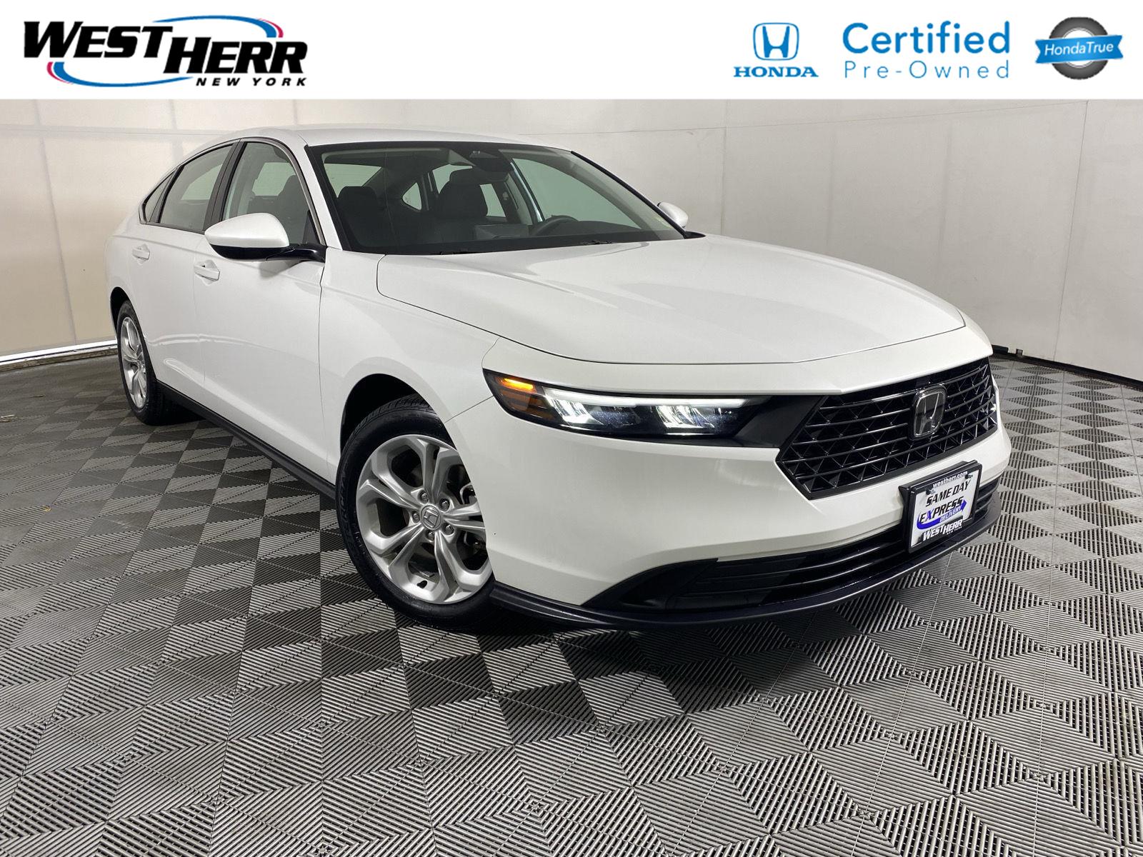 Platinum White Pearl 2023 Honda Accord Sedan Front-Wheel Drive Continuously Variable Transmission