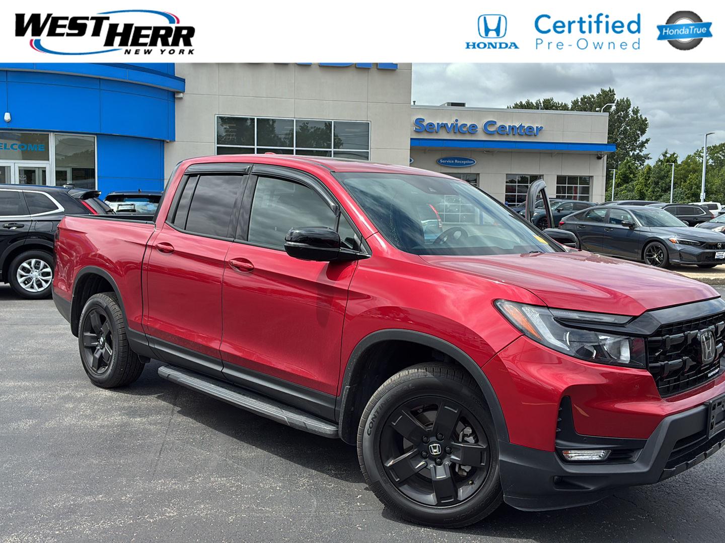 Radiant Red Metallic II 2024 Honda Ridgeline Pickup Truck All-Wheel Drive Automatic