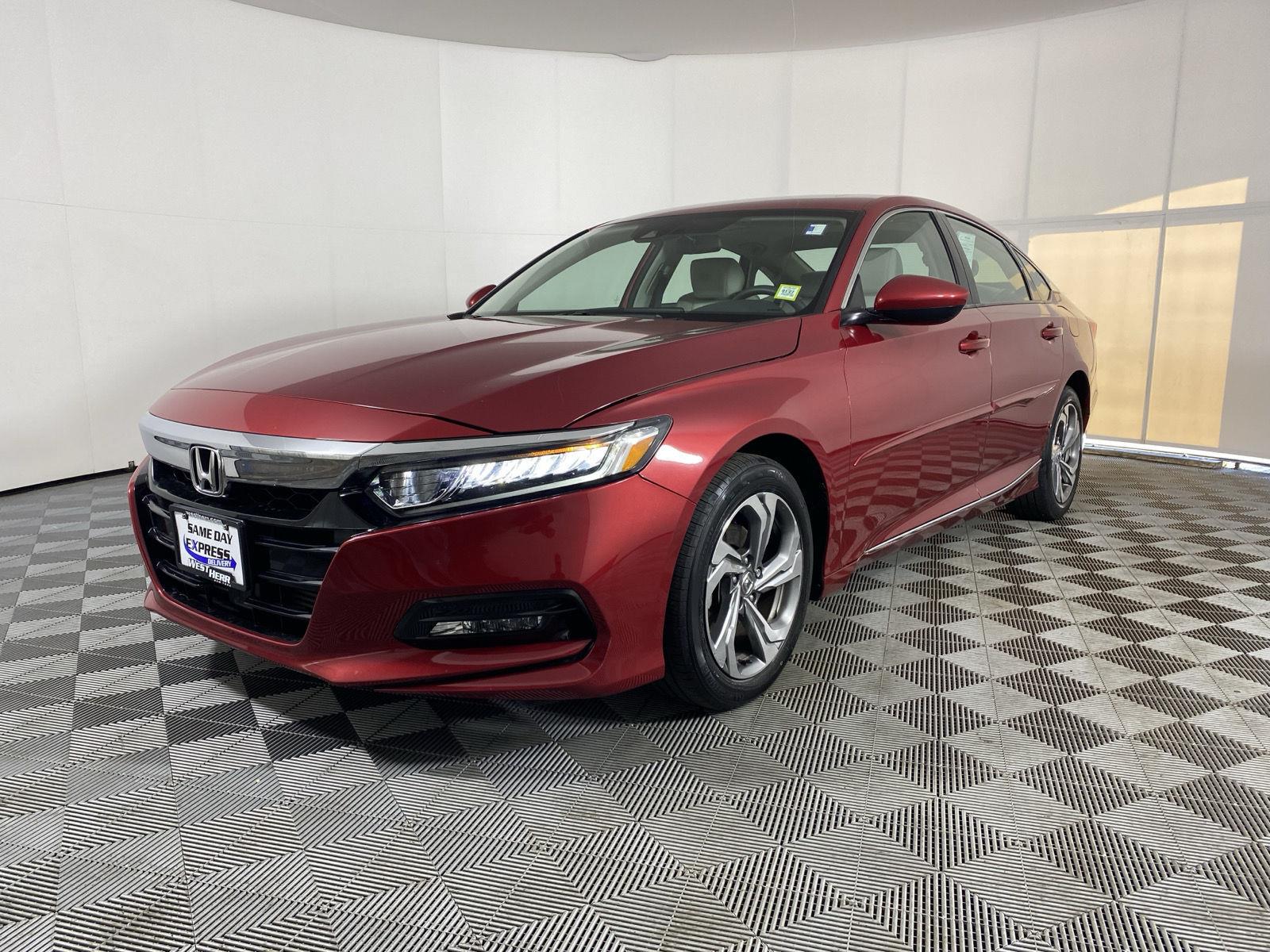 Used 2018 Radiant Red Metallic Honda EX 1.5T image 3