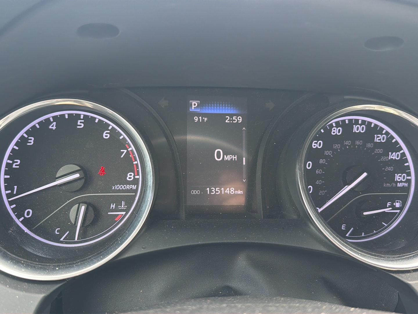 Used 2020 Blue Streak Metallic Toyota SE image 19