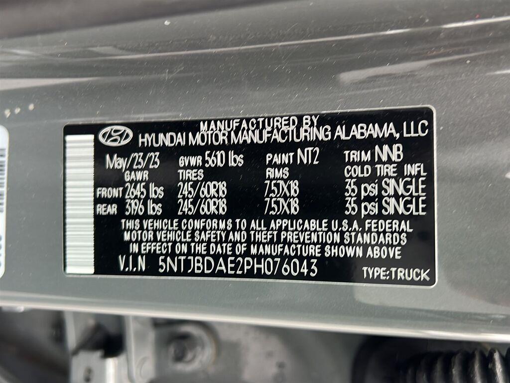 Used 2023 Hampton Gray Hyundai SEL image 22