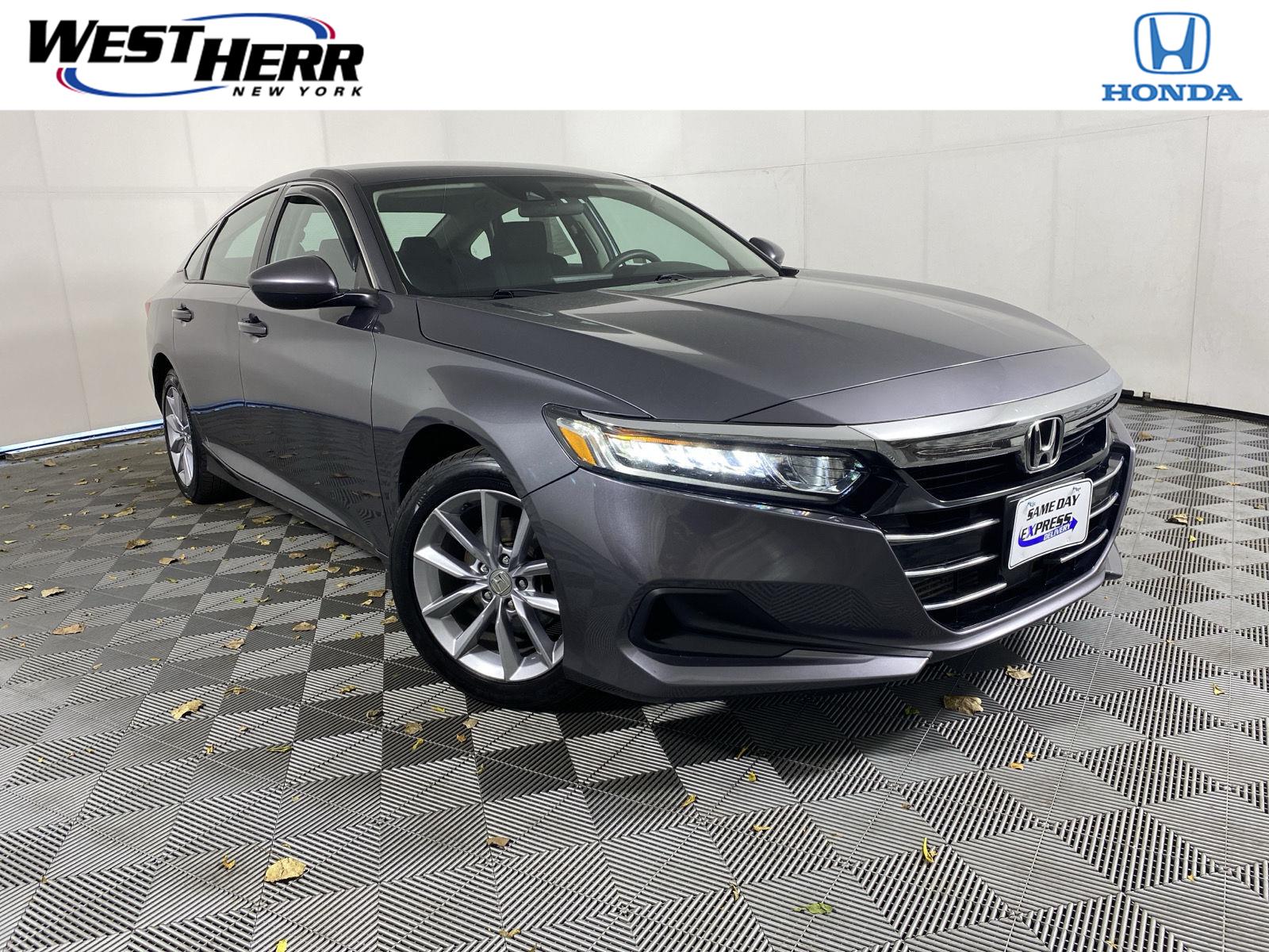 Gray (Modern Steel Metallic) 2022 Honda Accord Sedan Front-Wheel Drive Continuously Variable Transmission