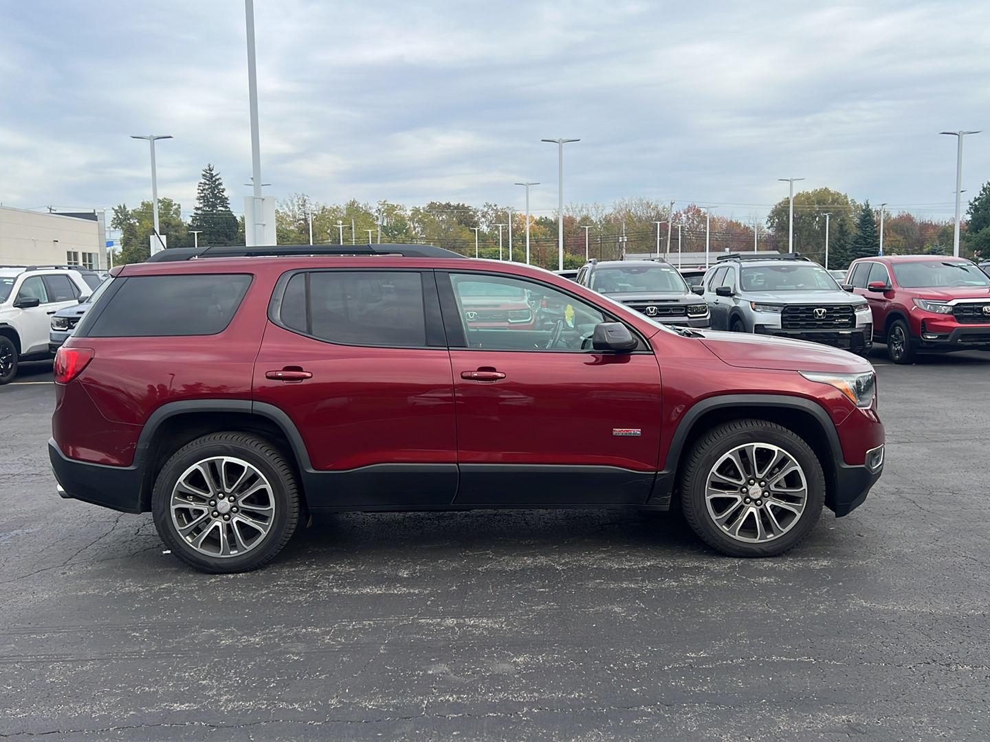 Used 2017 Crimson Red Tintcoat GMC SLT image 4
