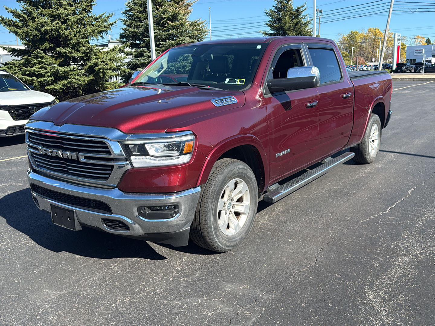Used 2019 Delmonico Red Pearlcoat Ram Laramie image 2