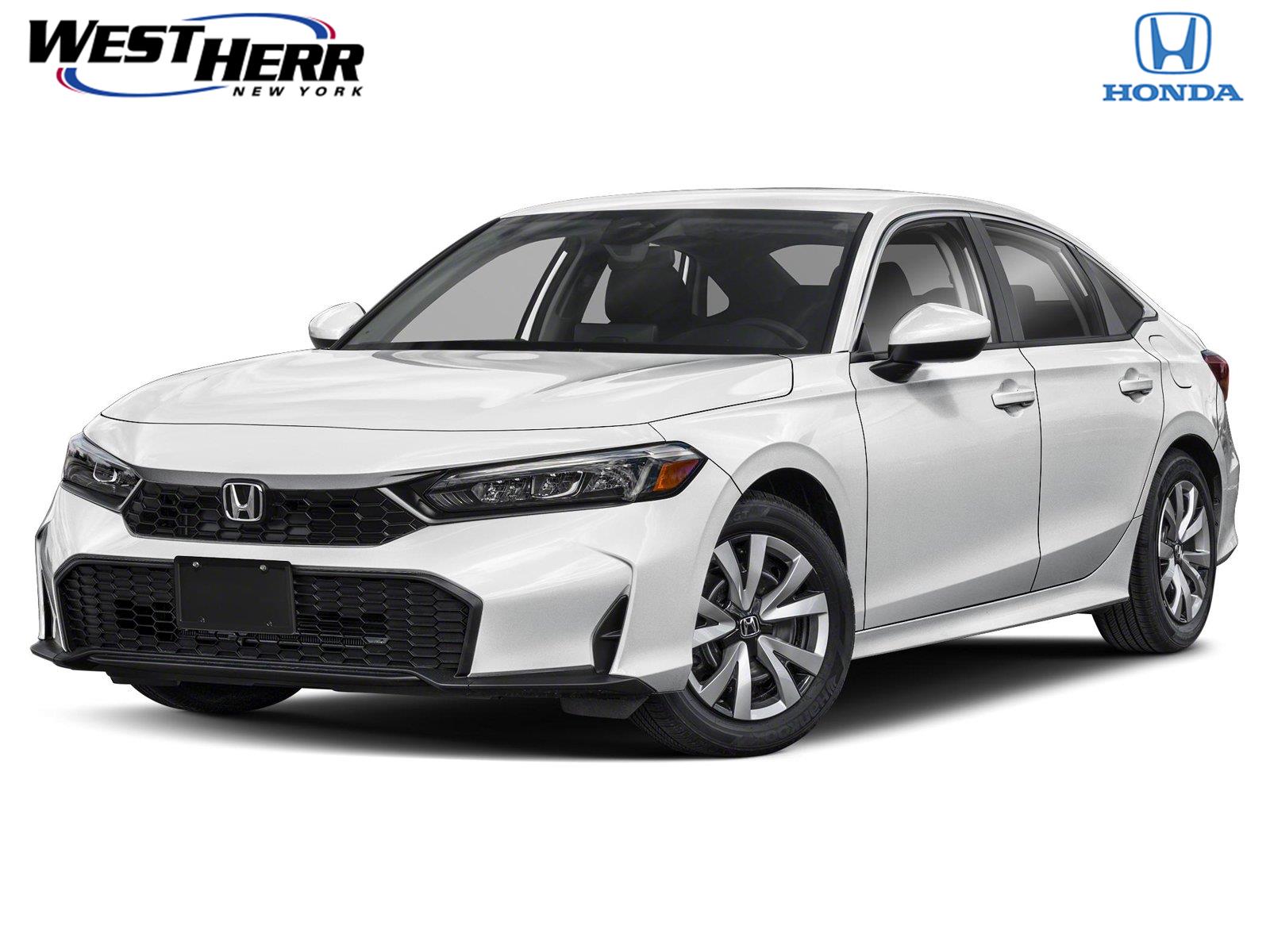 Platinum White Pearl 2026 Honda Civic Sedan Front-Wheel Drive Continuously Variable Transmission