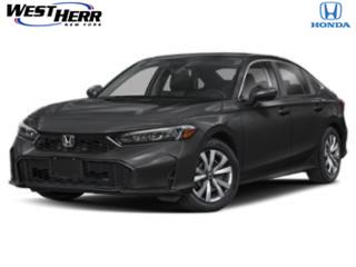 Crystal Black Pearl 2026 Honda Civic Sedan Front-Wheel Drive Continuously Variable Transmission