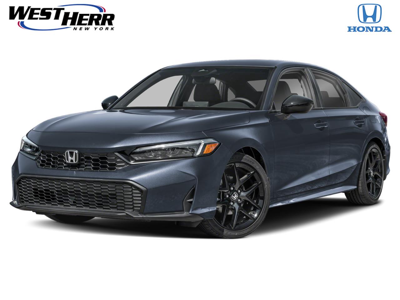 Meteorite Gray Metallic 2026 Honda Civic Sedan Front-Wheel Drive Continuously Variable Transmission