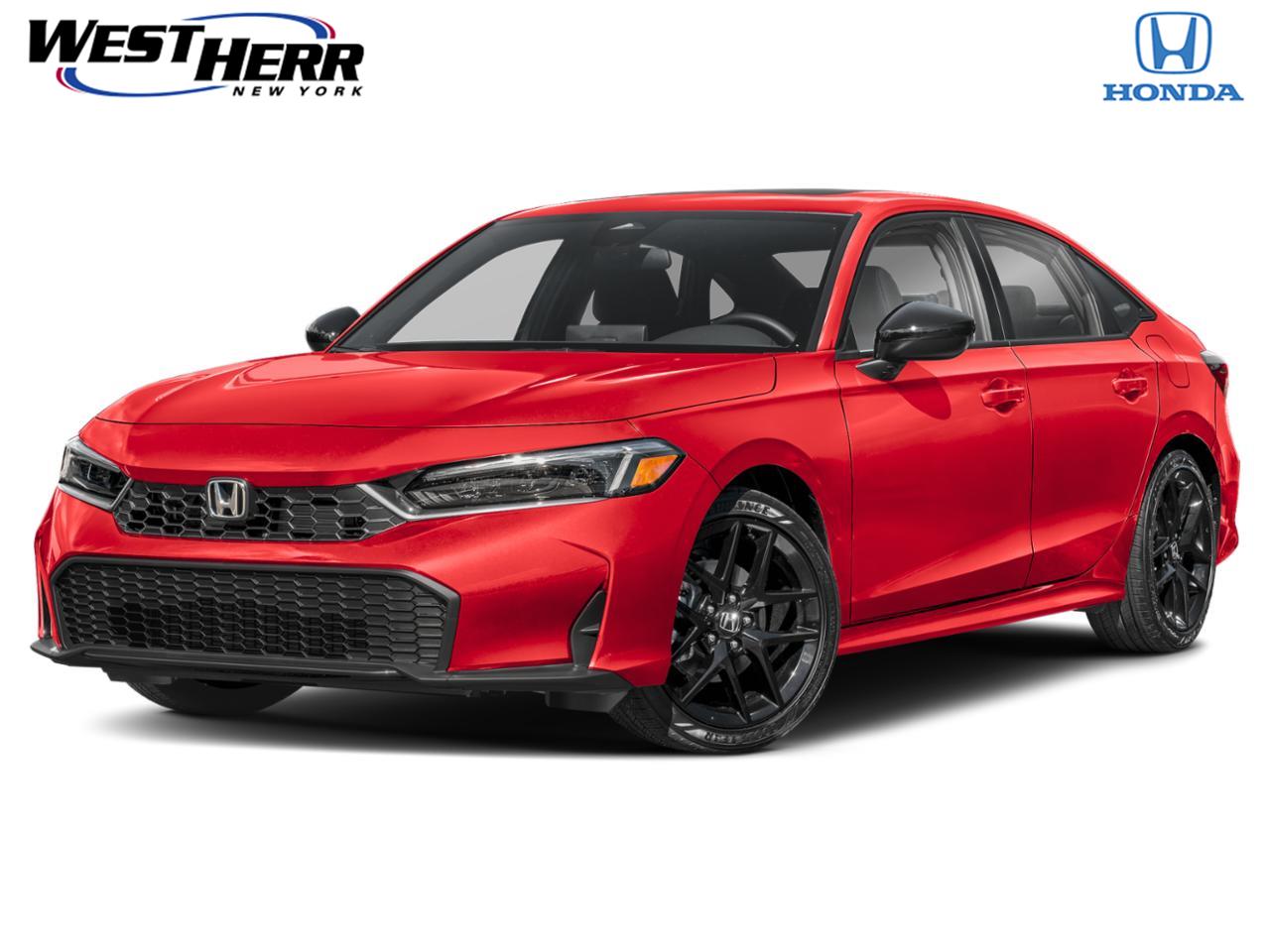 Rallye Red 2027 Honda Civic Hybrid Sedan Front-Wheel Drive Continuously Variable Transmission