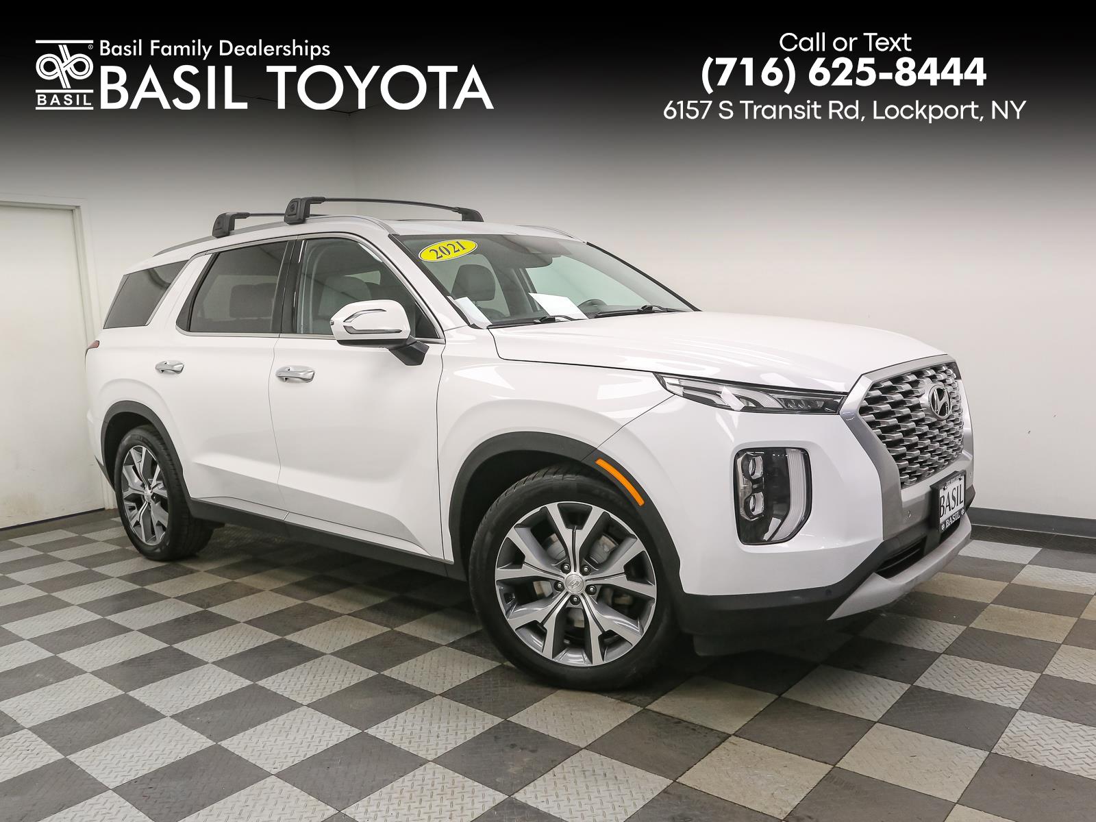 Hyper White 2021 Hyundai Palisade SEL AWD SUV / Crossover All-Wheel Drive Automatic