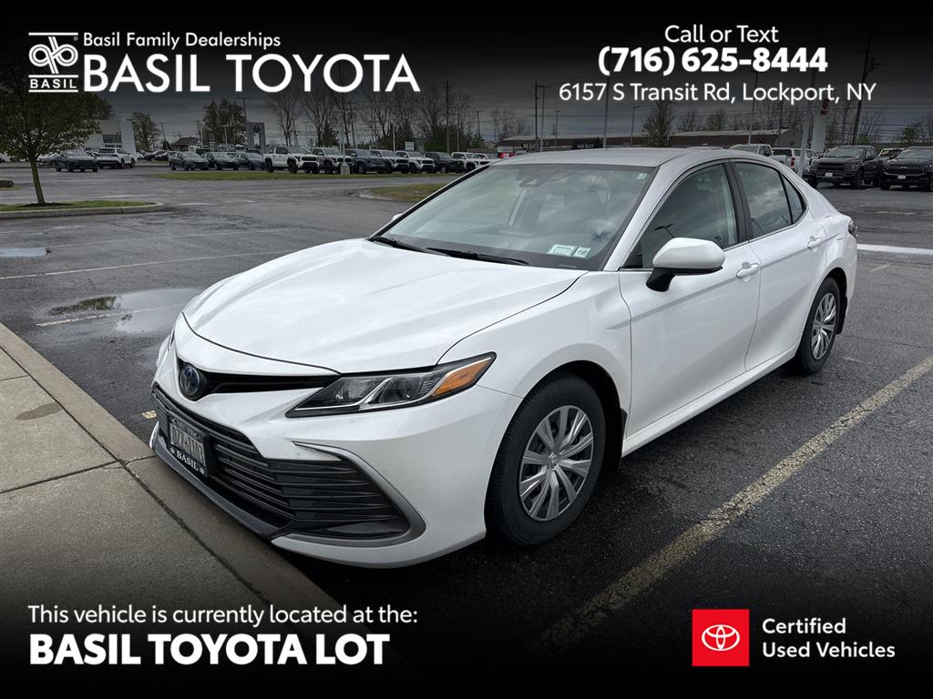 Ice Cap 2023 Toyota Camry Hybrid Sedan Front-Wheel Drive Continuously Variable Transmission