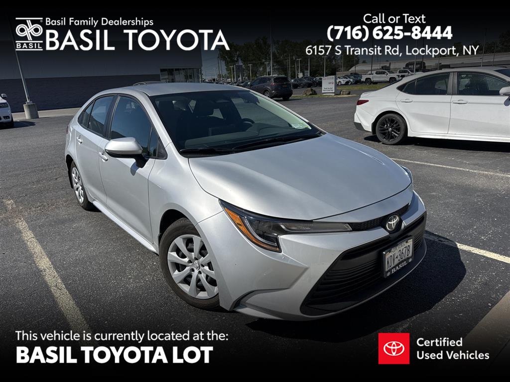 Classic Silver Metallic 2024 Toyota Corolla Sedan Front-Wheel Drive Continuously Variable Transmission