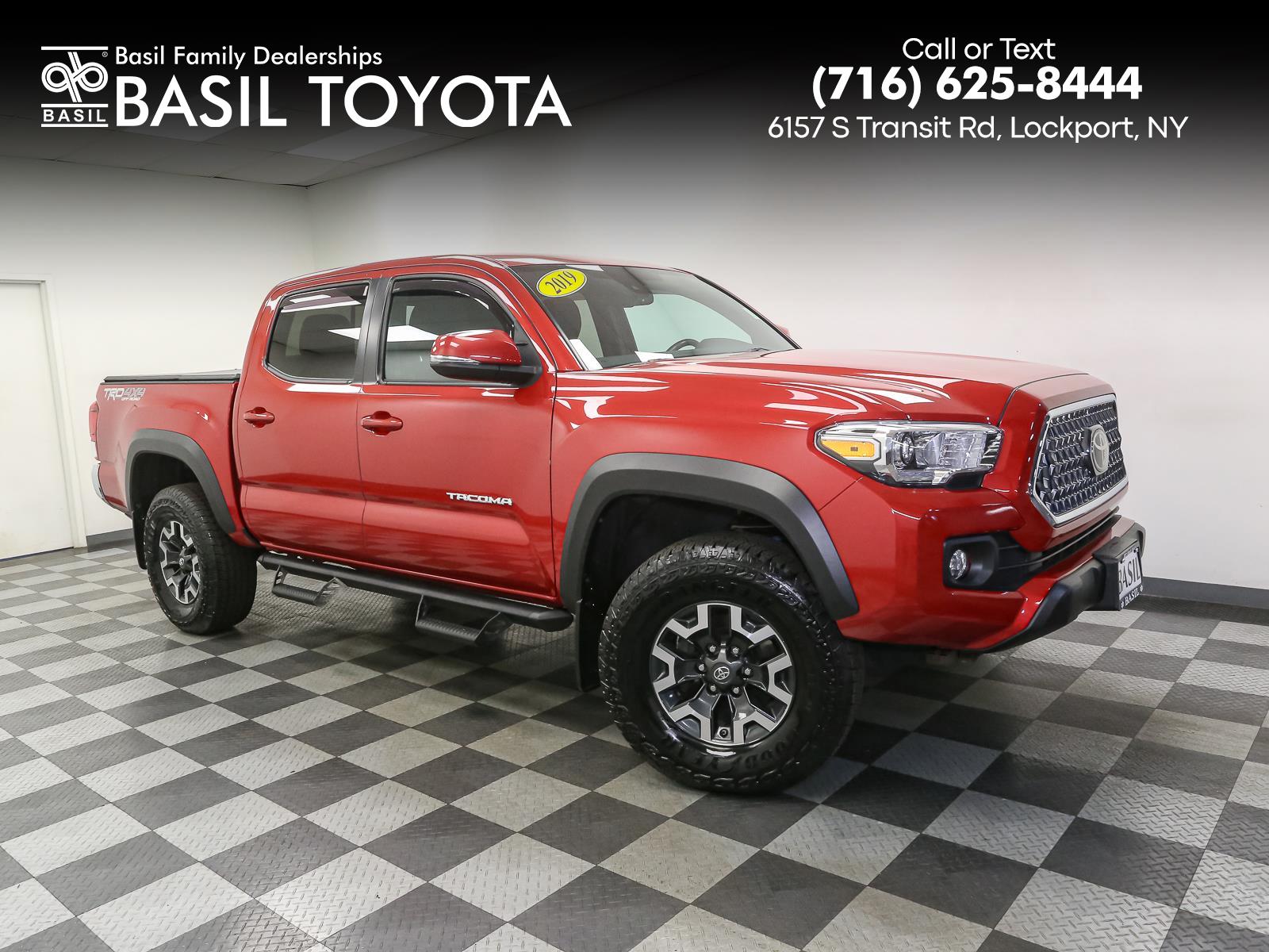 Barcelona Red Metallic 2019 Toyota Tacoma Pickup Truck Four-Wheel Drive Automatic