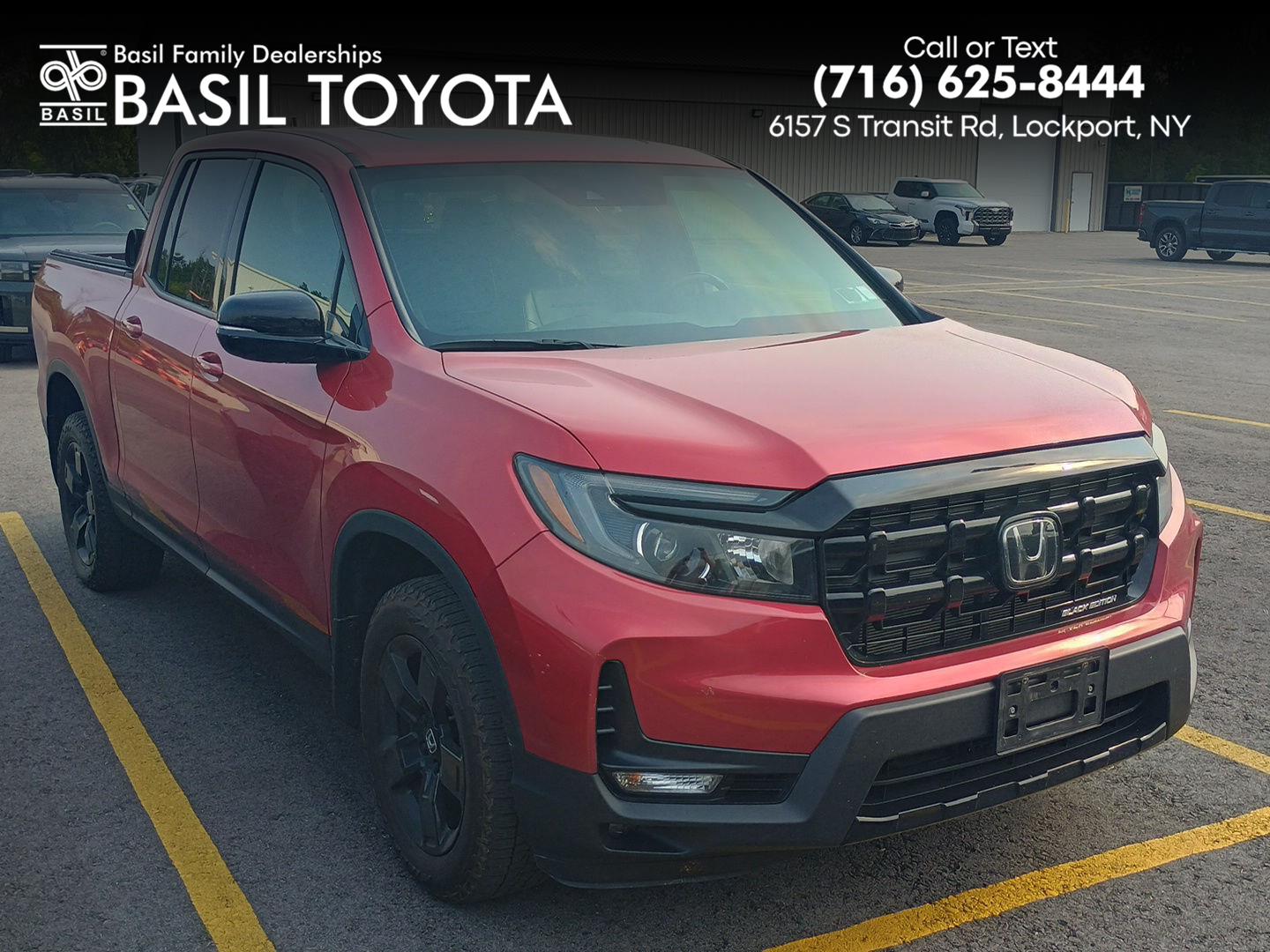 Radiant Red Metallic II 2025 Honda Ridgeline Pickup Truck All-Wheel Drive 9-Speed Automatic