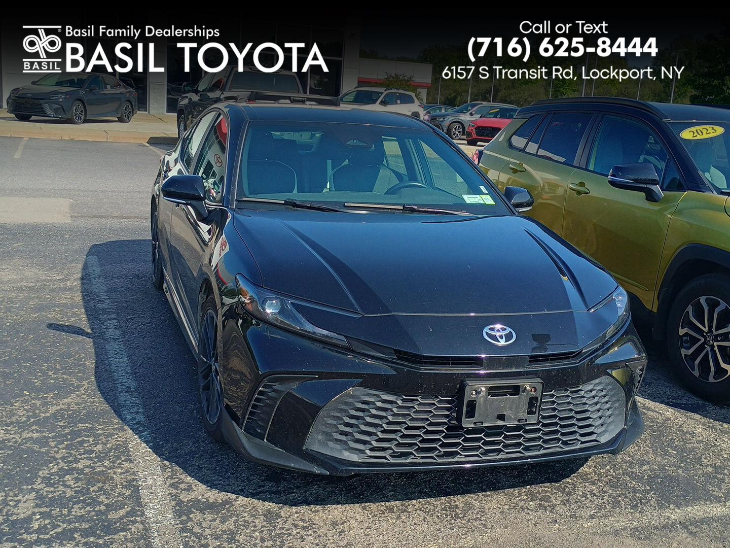 Midnight Black Metallic 2025 Toyota Camry Sedan Front-Wheel Drive Continuously Variable Transmission