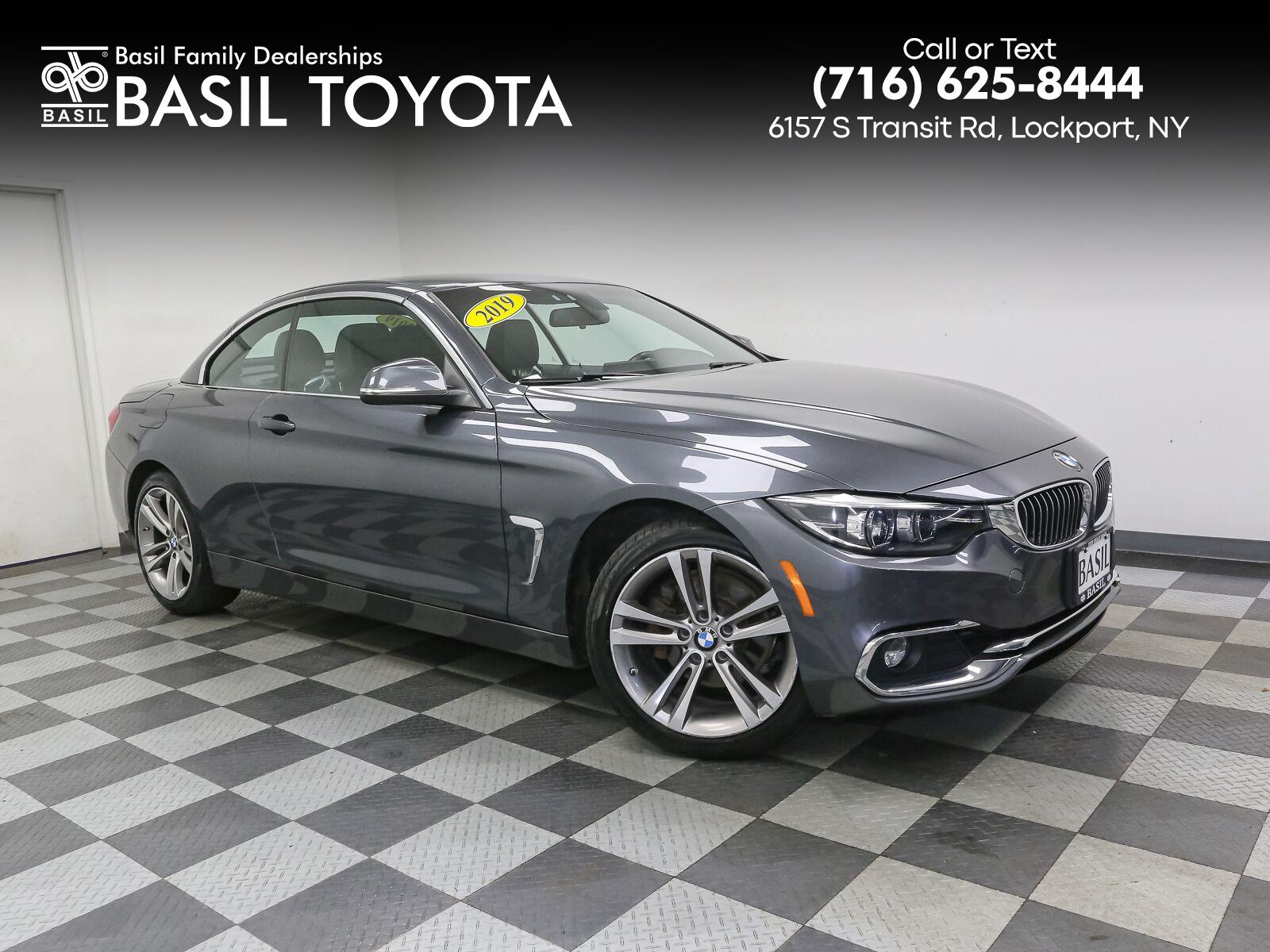 Gray (Mineral Grey Metallic) 2019 BMW 4 Series Convertible All-Wheel Drive Automatic