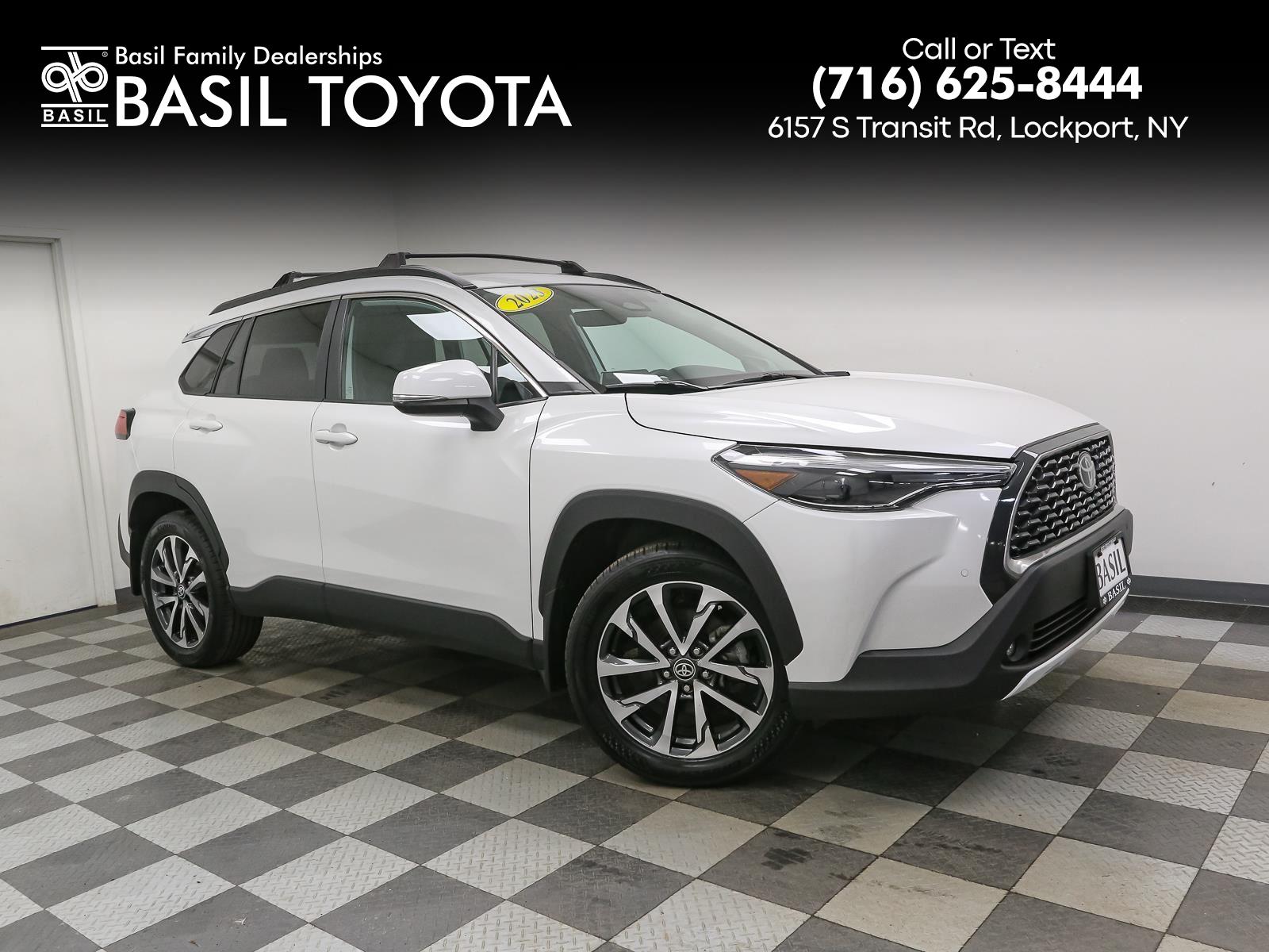 White (Wind Chill Pearl) 2023 Toyota Corolla Cross XLE AWD SUV / Crossover All-Wheel Drive Continuously Variable Transmission