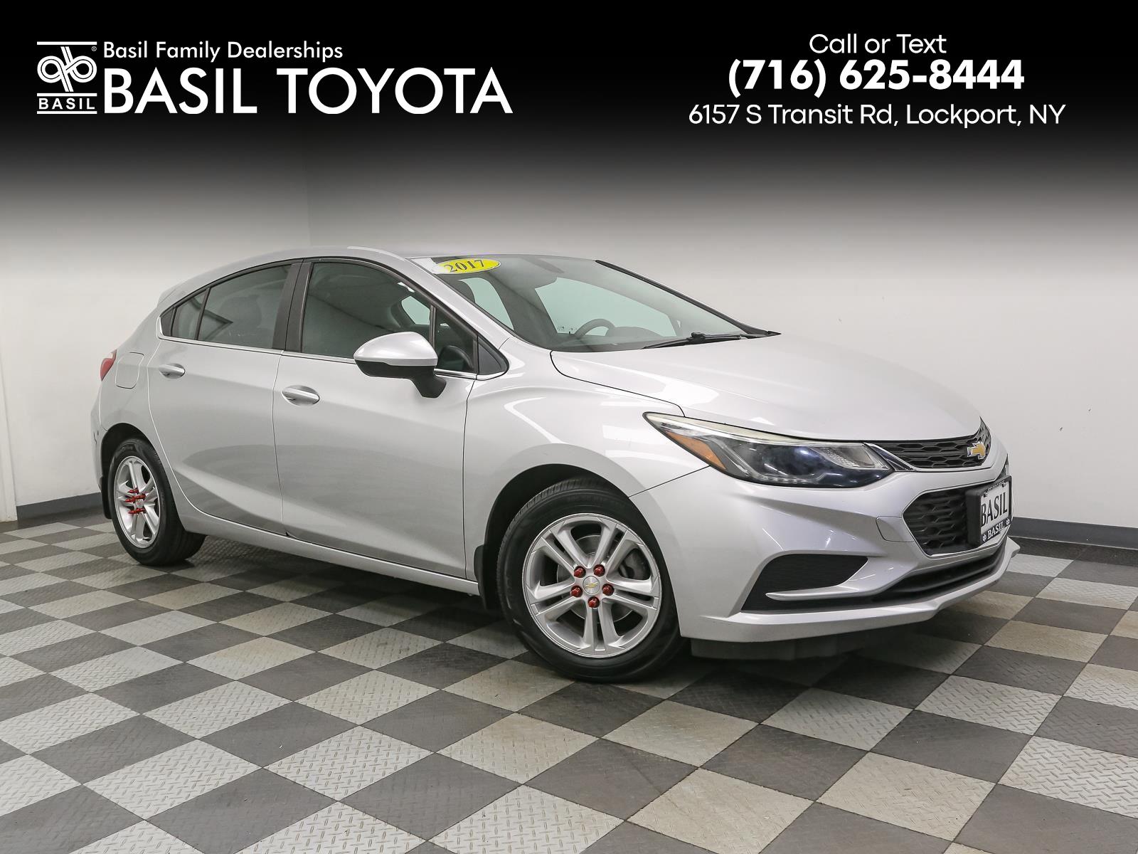Silver Ice Metallic 2017 Chevrolet Cruze Hatchback Front-Wheel Drive 6-Speed Automatic
