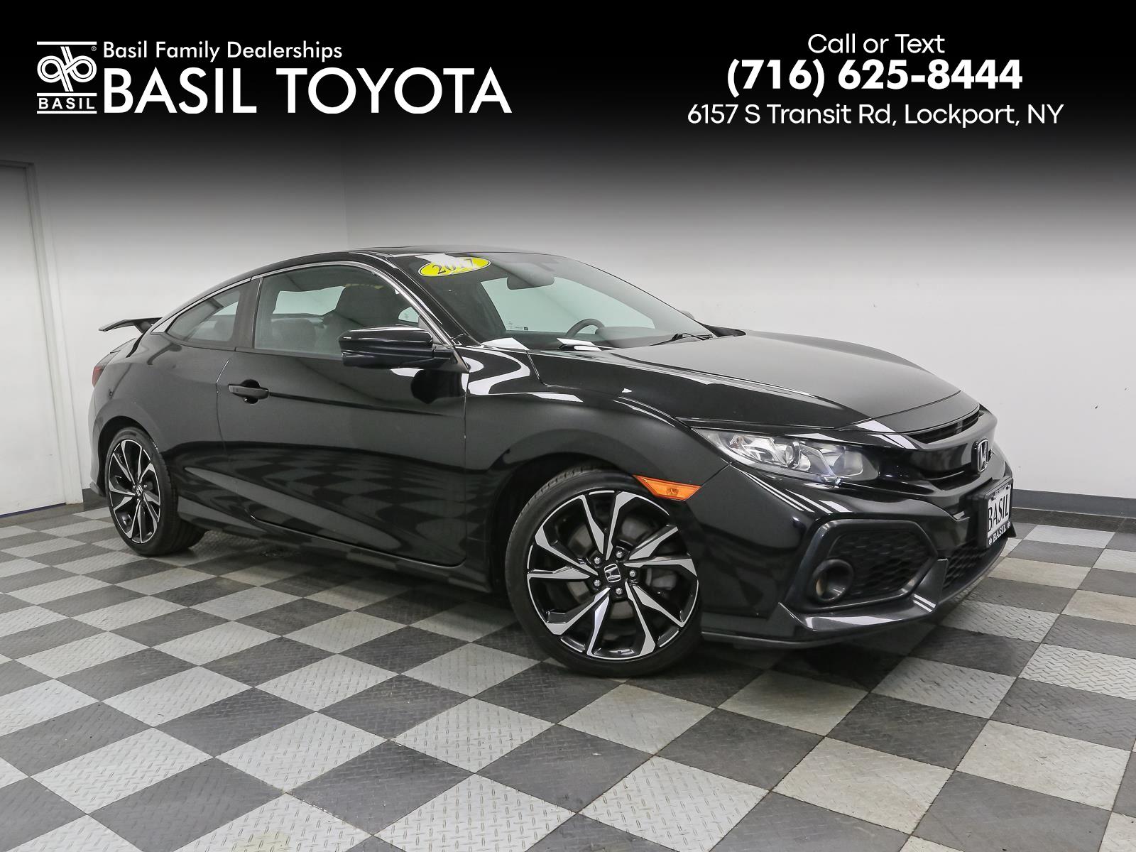 Crystal Black Pearl 2017 Honda Civic Coupe Si Coupe Front-Wheel Drive Manual
