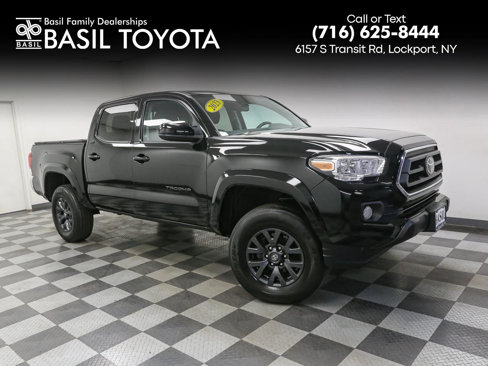 Black 2023 Toyota Tacoma Pickup Truck Four-Wheel Drive Automatic