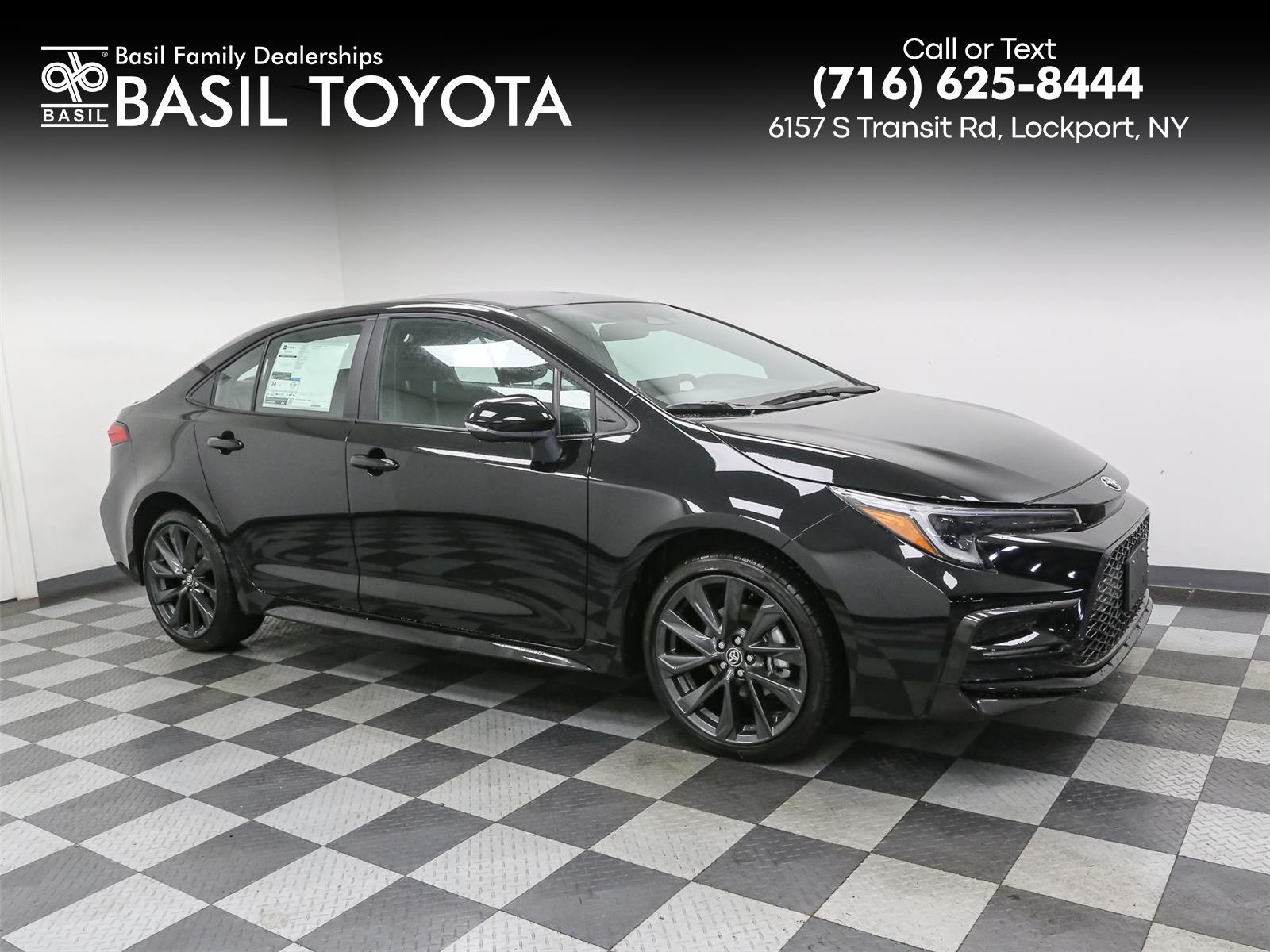 Midnight Black Metallic 2026 Toyota Corolla SE FWD Sedan Front-Wheel Drive Continuously Variable Transmission