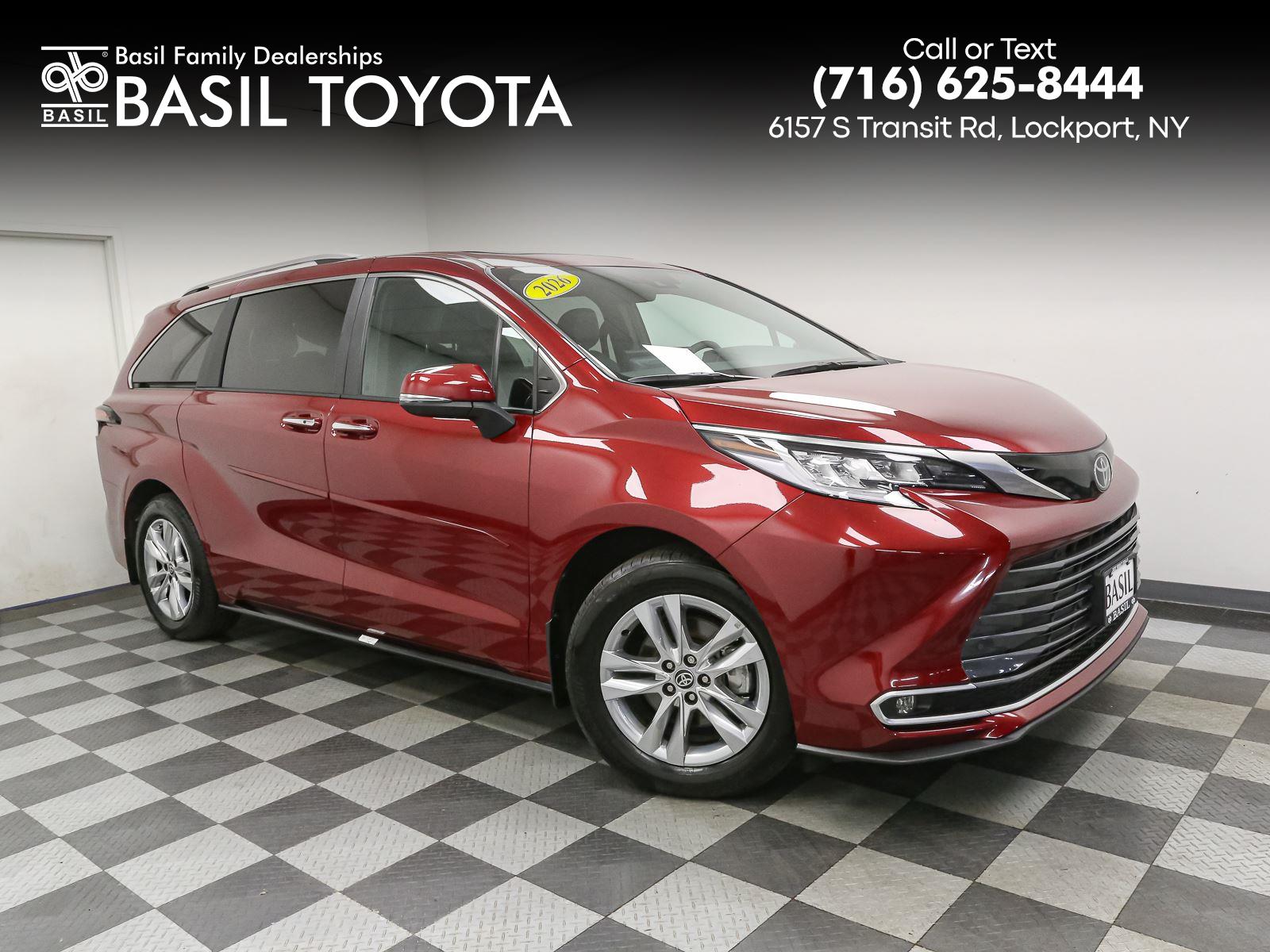 Red (Ruby Flare Pearl) 2026 Toyota Sienna Minivan All-Wheel Drive Continuously Variable Transmission