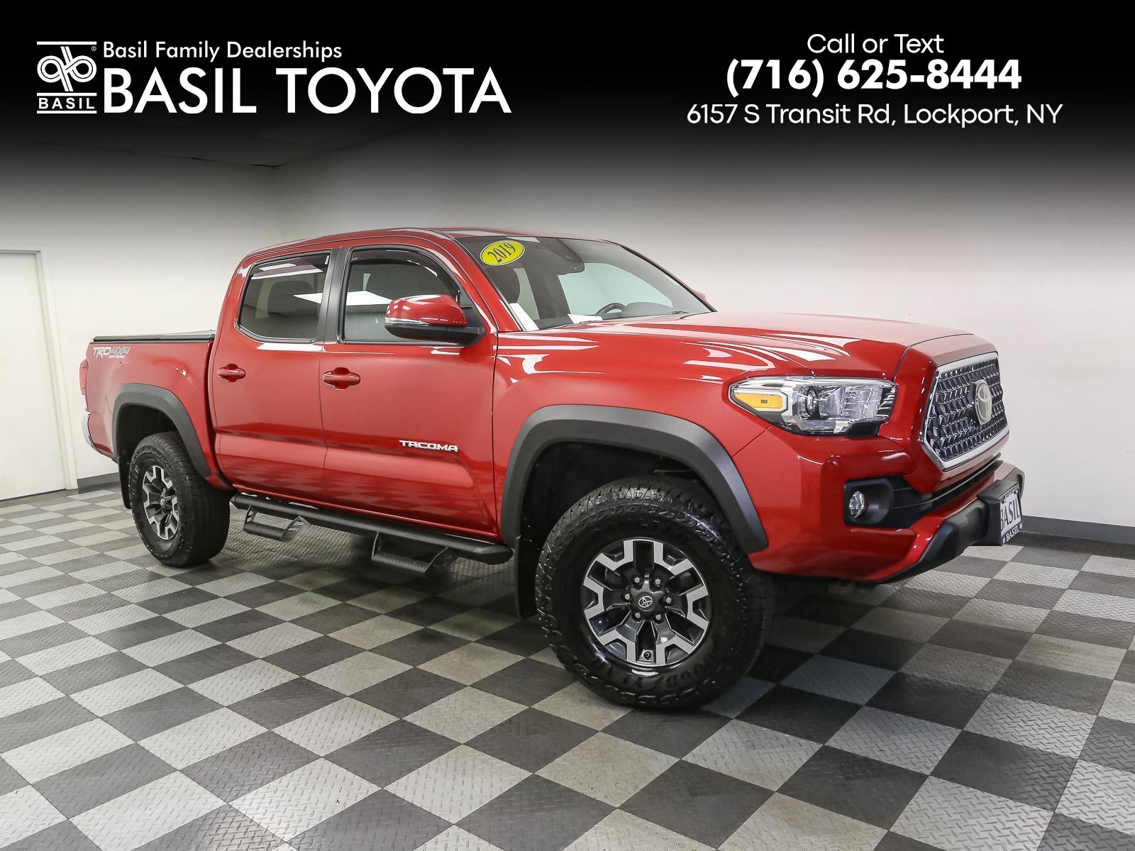 Barcelona Red Metallic 2019 Toyota Tacoma Pickup Truck Four-Wheel Drive Automatic