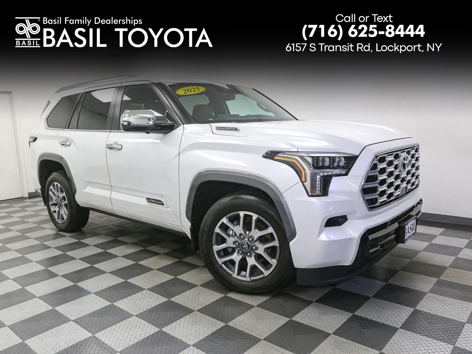 White (Wind Chill Pearl) 2025 Toyota Sequoia SUV / Crossover Four-Wheel Drive Automatic