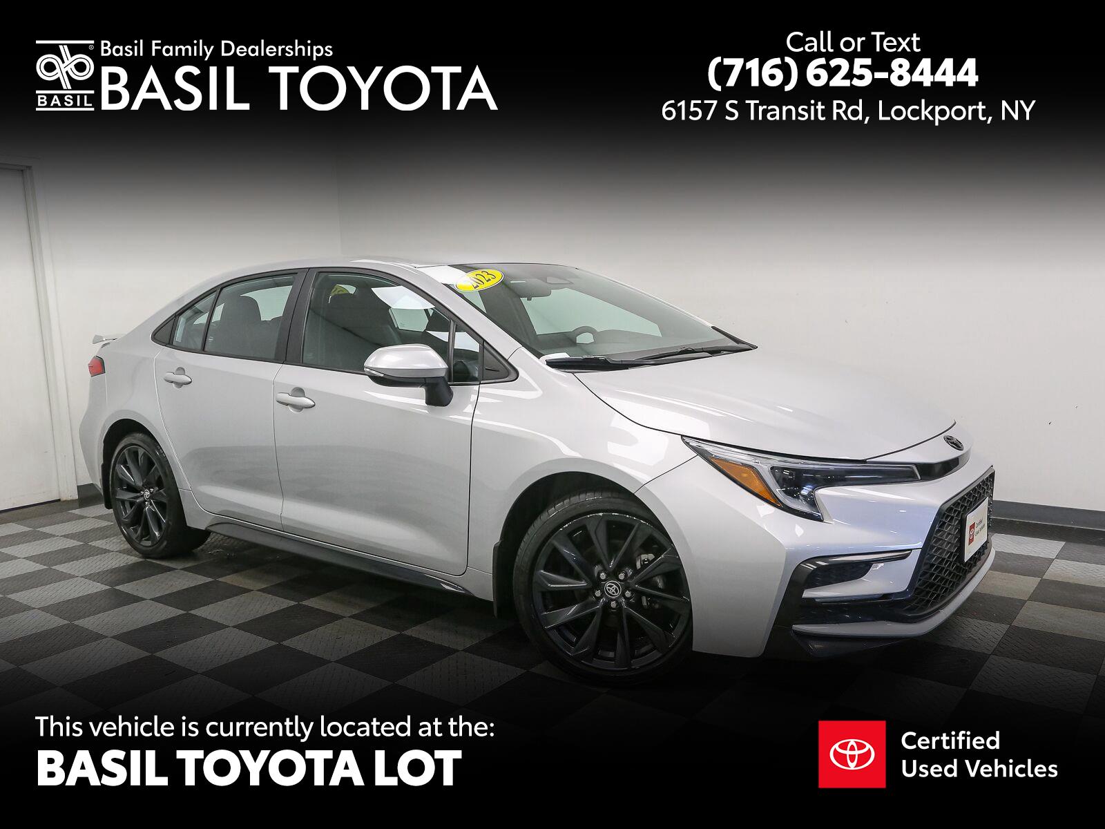 Classic Silver Metallic 2023 Toyota Corolla Sedan Front-Wheel Drive Continuously Variable Transmission