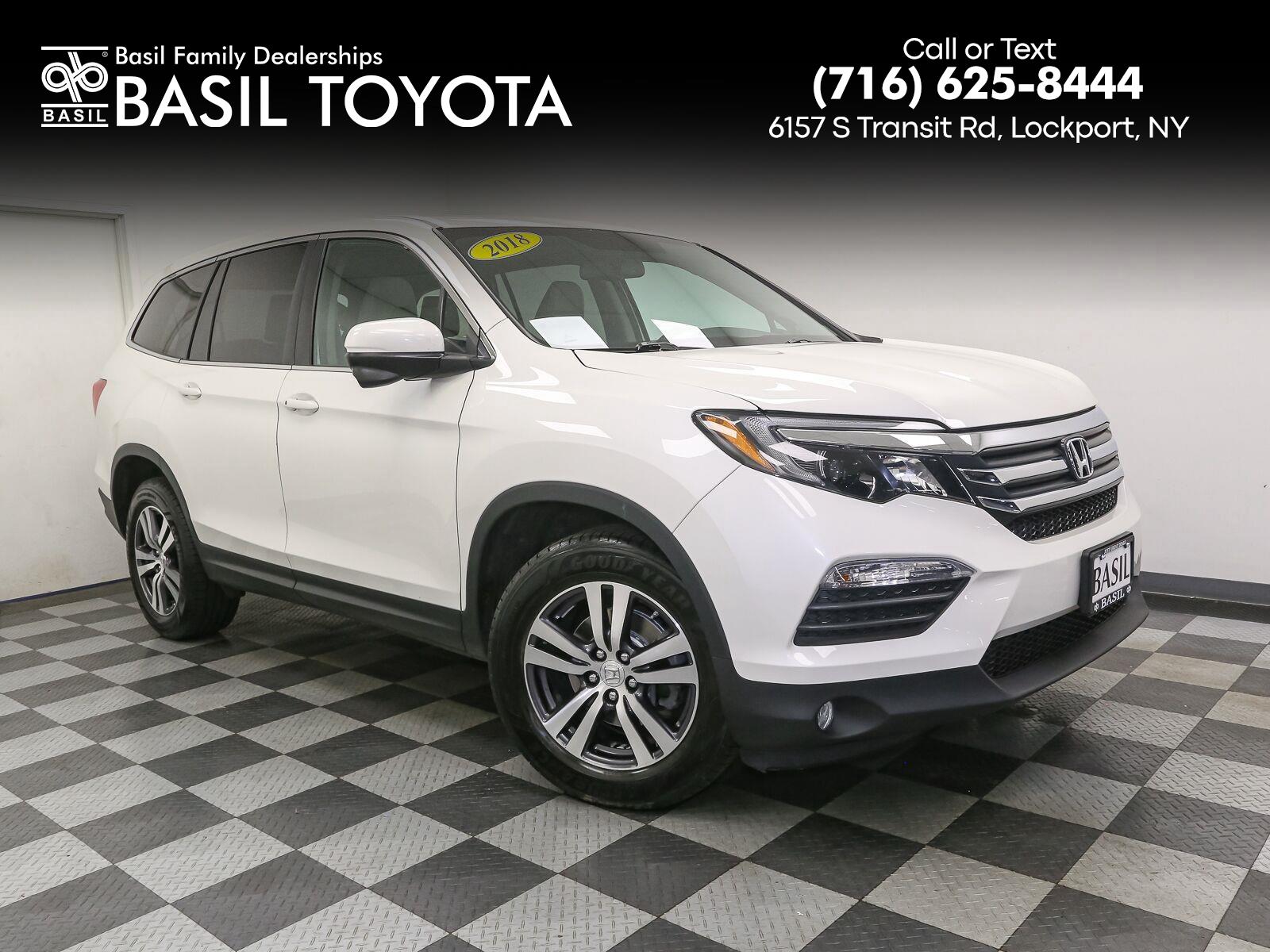 White Diamond Pearl 2018 Honda Pilot SUV / Crossover All-Wheel Drive Automatic