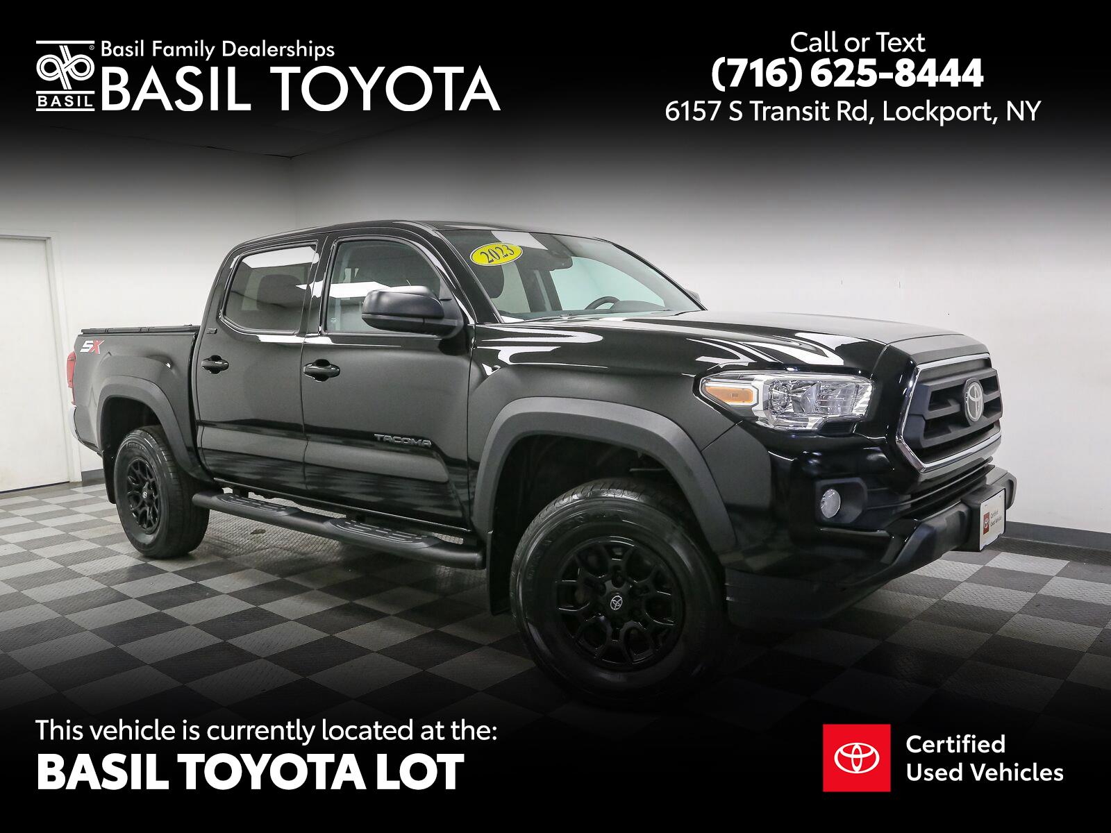 Black 2023 Toyota Tacoma Pickup Truck Four-Wheel Drive Automatic