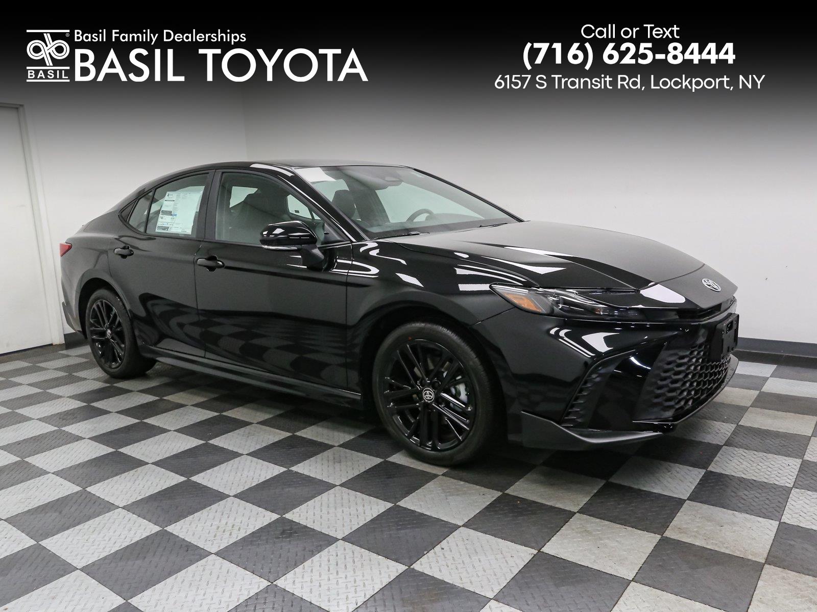 Midnight Black Metallic 2026 Toyota Camry Sedan All-Wheel Drive Continuously Variable Transmission