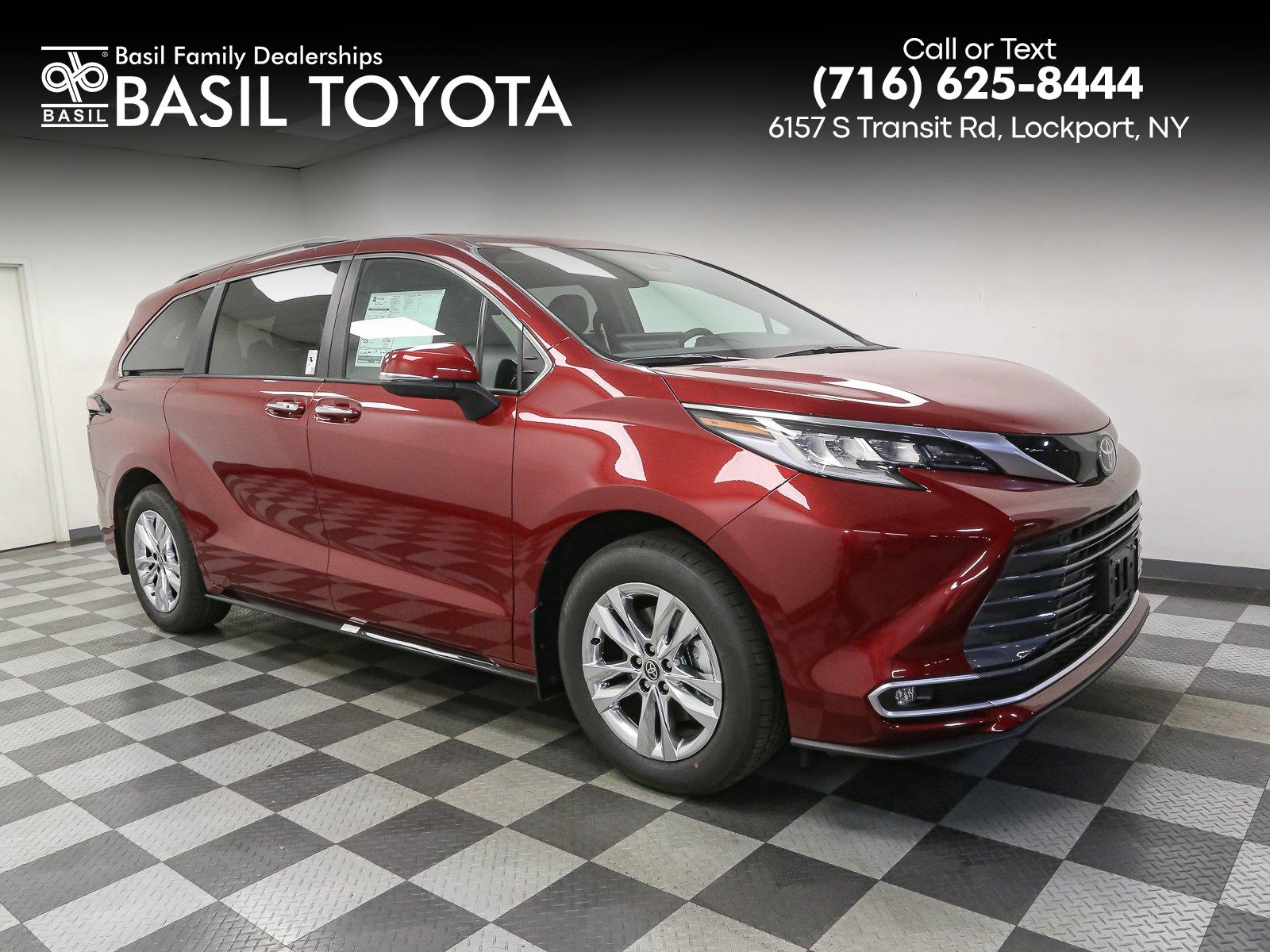 Red (Ruby Flare Pearl) 2026 Toyota Sienna Minivan All-Wheel Drive Continuously Variable Transmission
