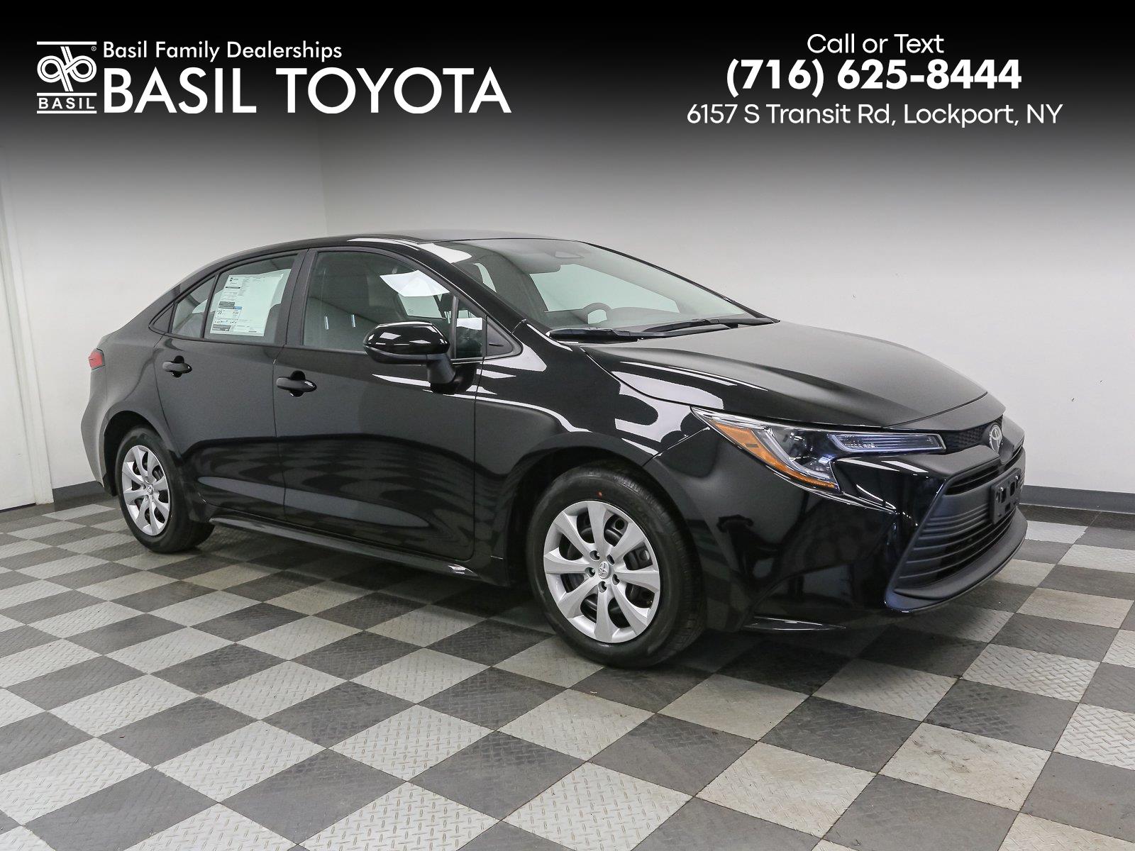 Midnight Black Metallic 2026 Toyota Corolla Sedan Front-Wheel Drive Continuously Variable Transmission