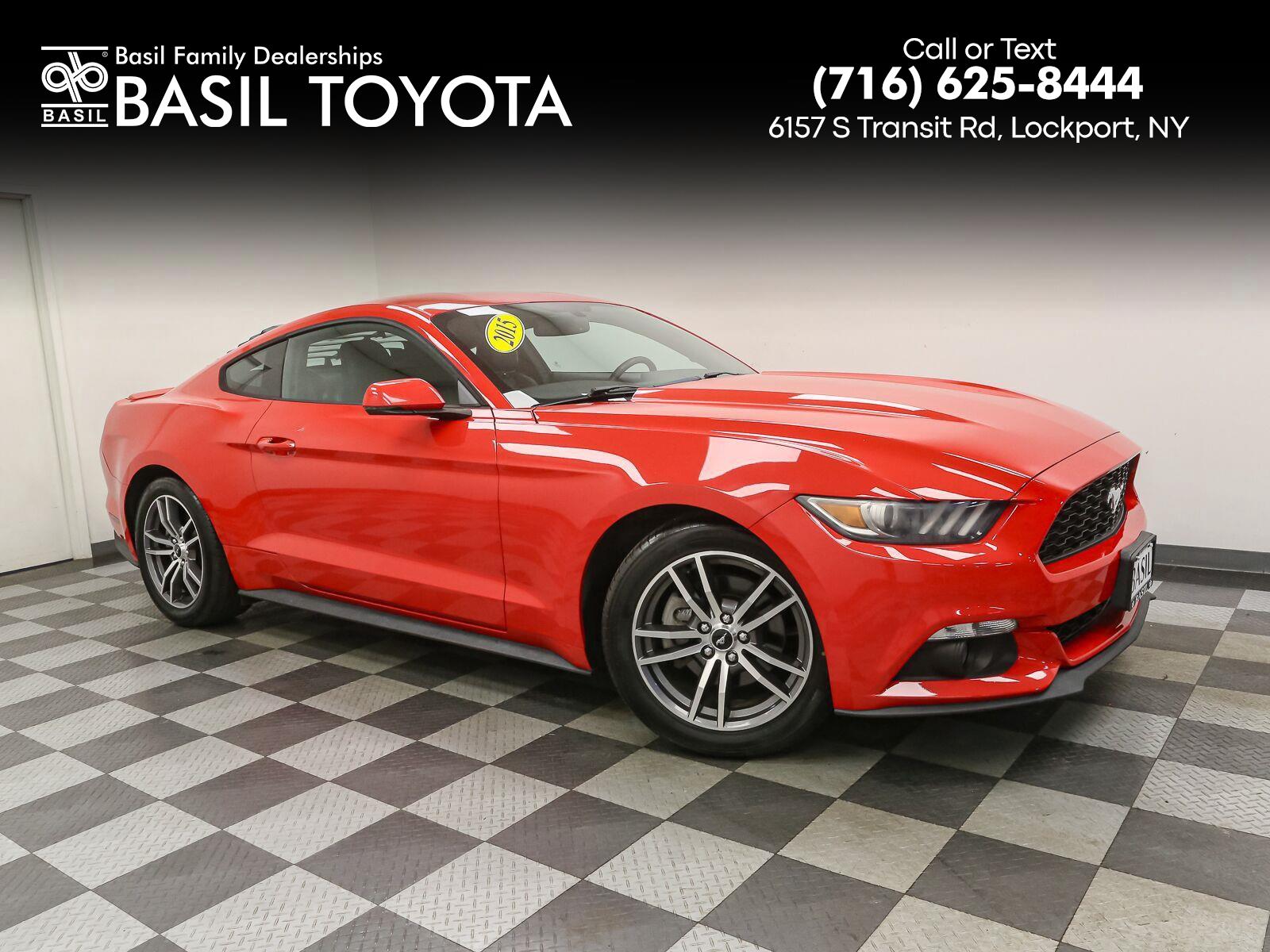 Race Red 2015 Ford Mustang Coupe Rear-Wheel Drive 6-Speed Automatic
