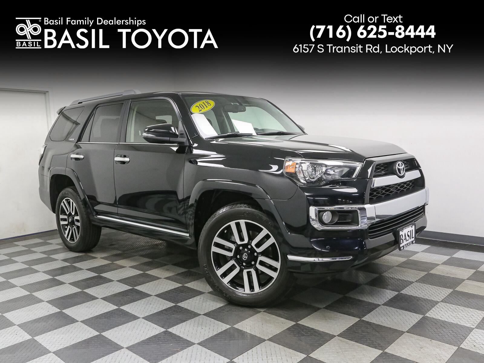 Midnight Black Metallic 2018 Toyota 4Runner SUV / Crossover All-Wheel Drive 5-Speed Automatic