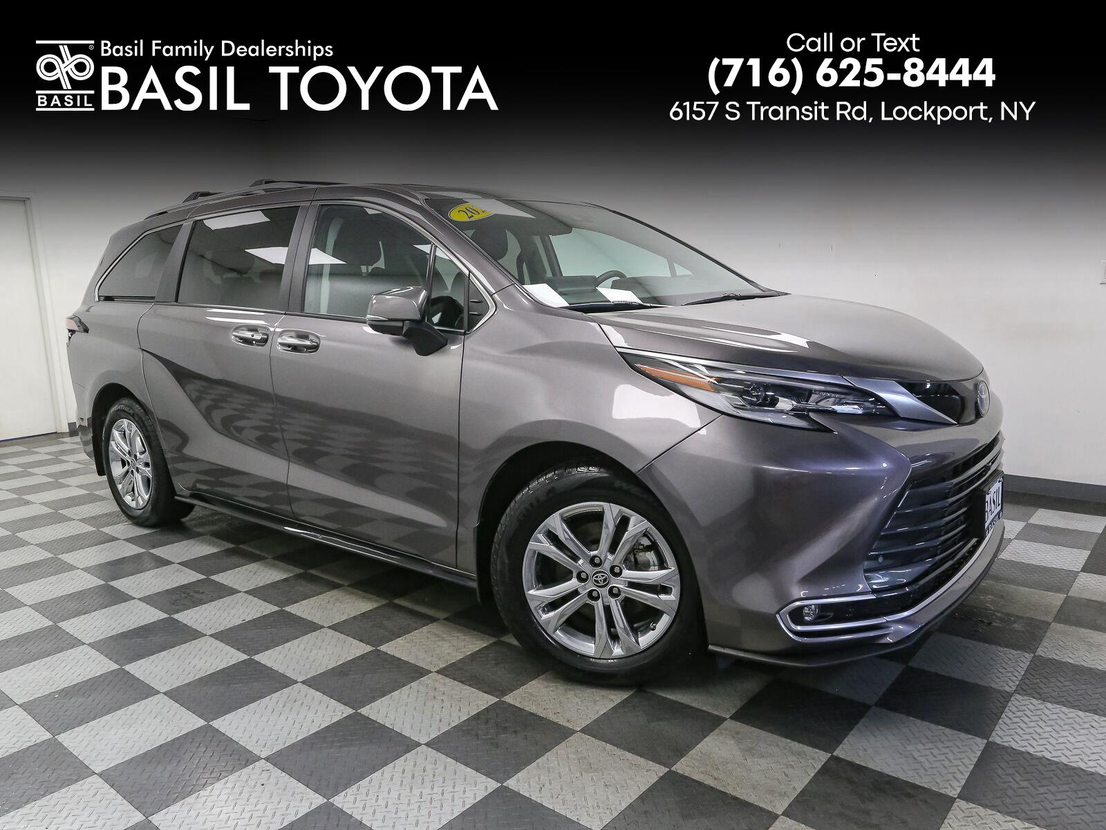 Predawn Gray Mica 2023 Toyota Sienna Minivan All-Wheel Drive Continuously Variable Transmission
