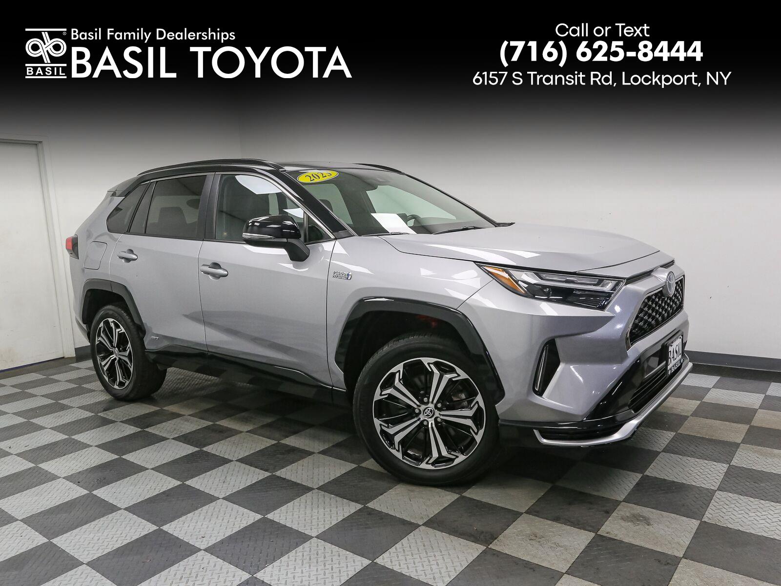 Silver Sky Metallic/Midnight Black Metallic 2023 Toyota RAV4 Prime SUV / Crossover All-Wheel Drive Continuously Variable Transmission