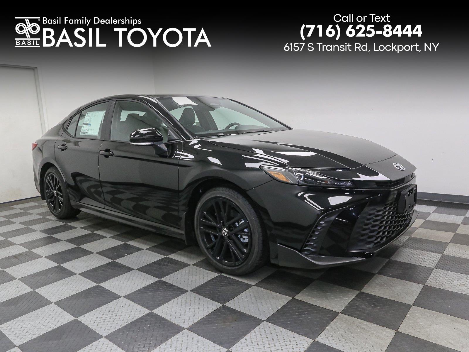 Midnight Black Metallic 2026 Toyota Camry Sedan Front-Wheel Drive Continuously Variable Transmission