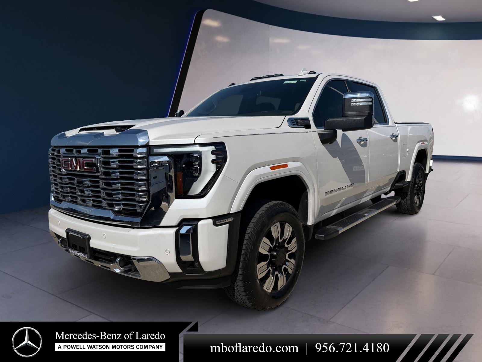 White Frost Tricoat 2024 GMC Sierra 2500HD Denali Crew Cab 4WD Pickup Truck Four-Wheel Drive Automatic